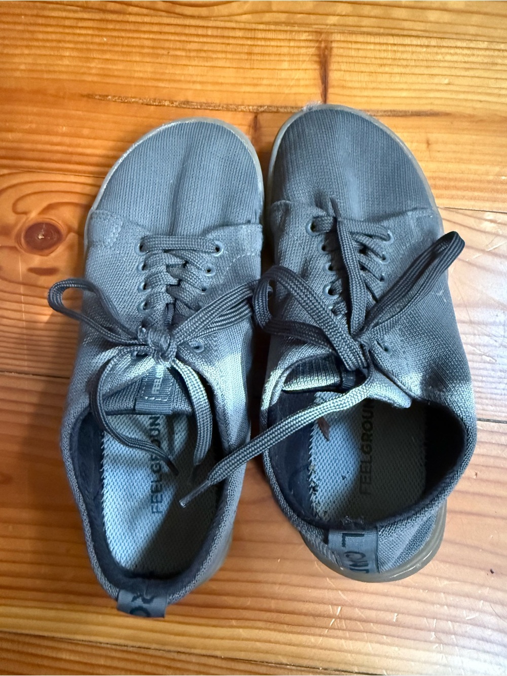 Grey Original Knit Feel Grounds Barefoot Sneakers